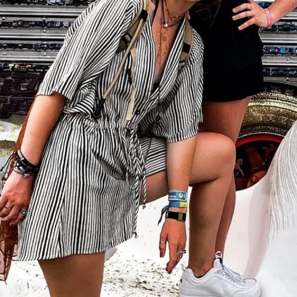 American Threads Striped Dress